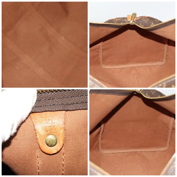 LOUIS VUITTON Monogram Keepall 55 Boston Bag M41424 LV Auth 136505 - Picture 15 of 16